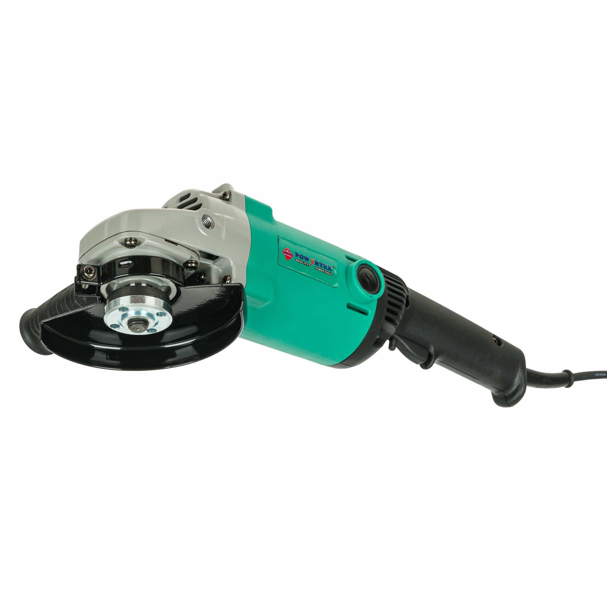 Угловая шлифовальная машина болгарка для резки и шлифовки металла Powertex, (мощность 1200 Вт, скорость холостого хода 11800 об/мин, диаметр диска 125 мм, вес 4250 кг, сетевая)