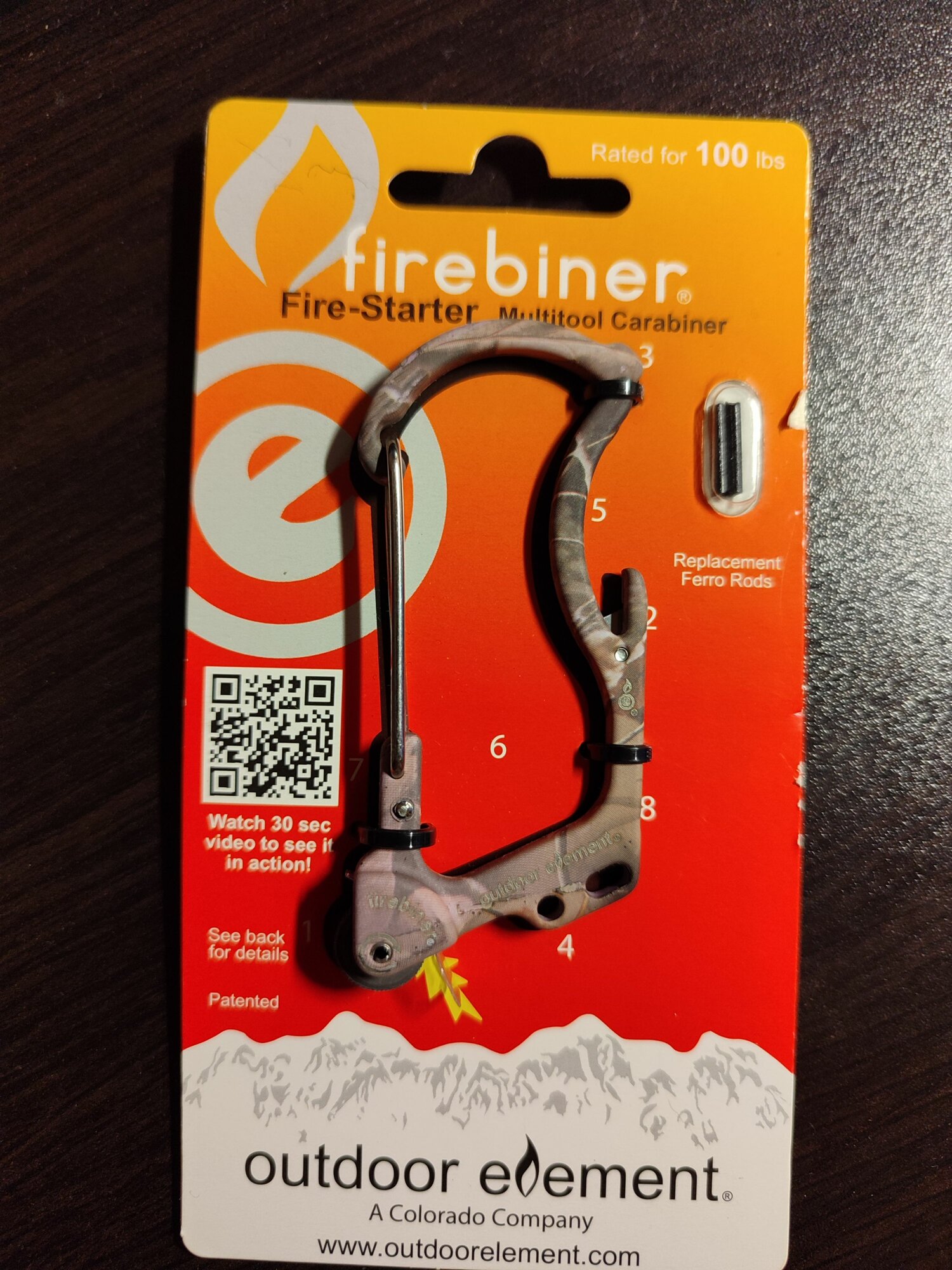 Карабин-мультитул Outdoor Element multitool Firebiner
