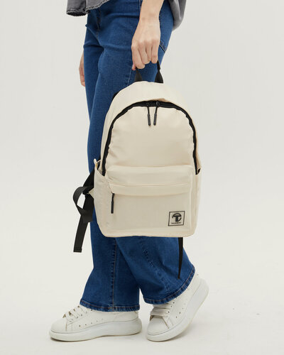 Изображение товара Рюкзак женский городской спортивный школьный маленький, молочный