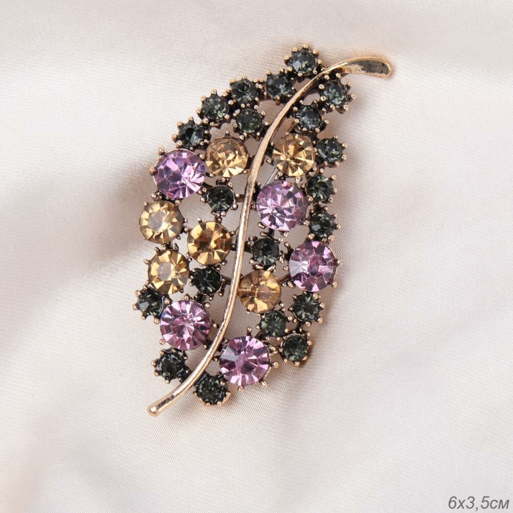 Брошь Галеон  золотой