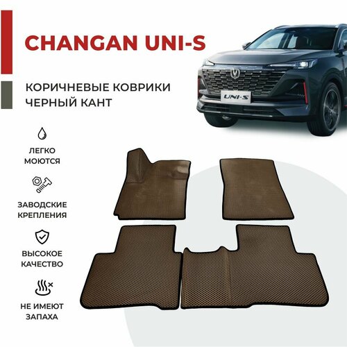 фото Автомобильные коврики eva в салон changan uni-s (2024-) eva-profy