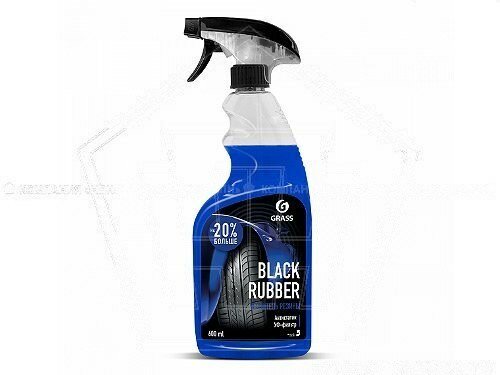 Очиститель шин grass "black rubber" чернитель (600 мл.) триггер (110384)