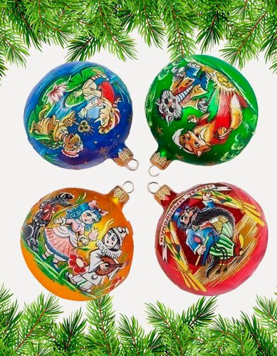 Изображение товара Елочный шар Набор "Страна чудес" 4х85мм