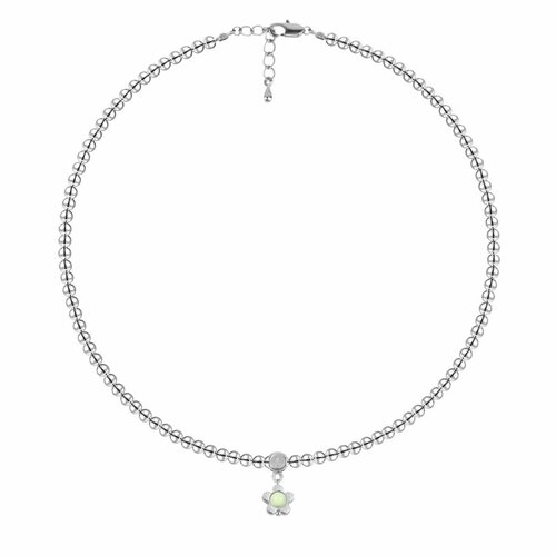 фото Чокер oh mary did, гематит, жемчуг swarovski синтетический, длина 37 см, зеленый