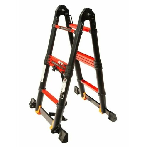 Лестница-стремянка телескопическая МИ профи 2.8м/5.6м 9 ступеней