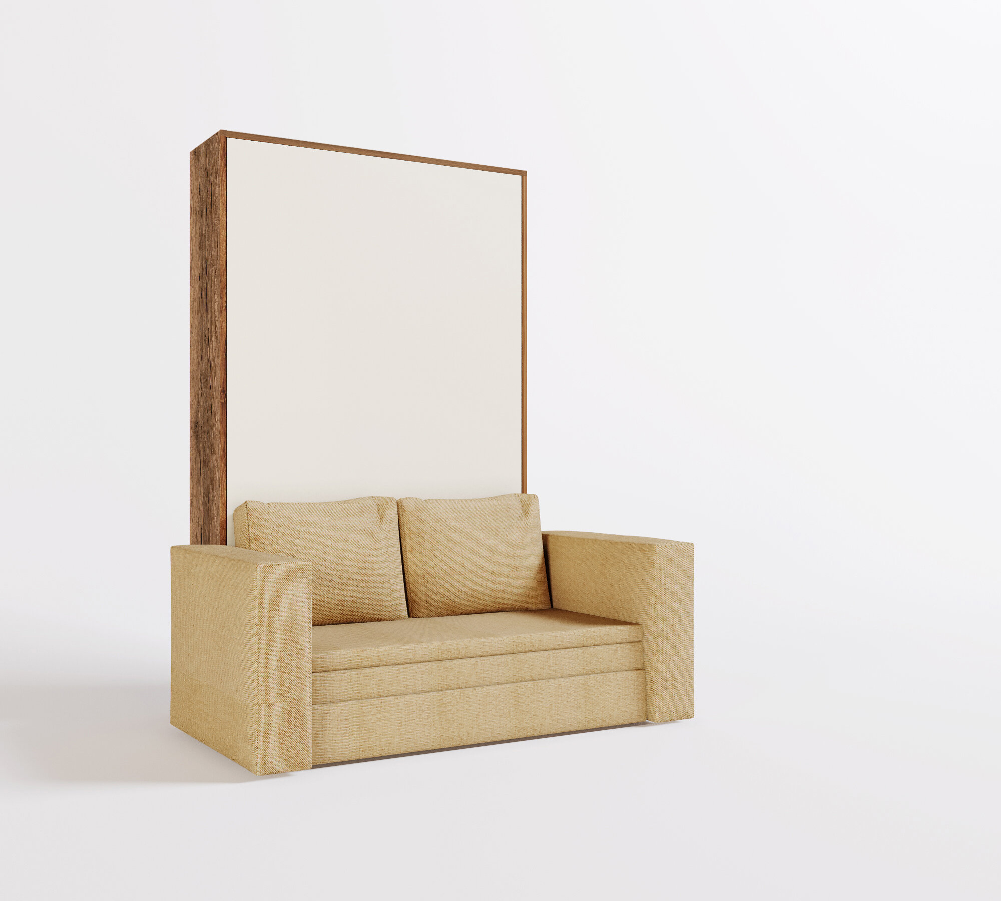 Шкаф кровать-трансформер с диваном Летто Гранде 1200 Лайт Янтарь