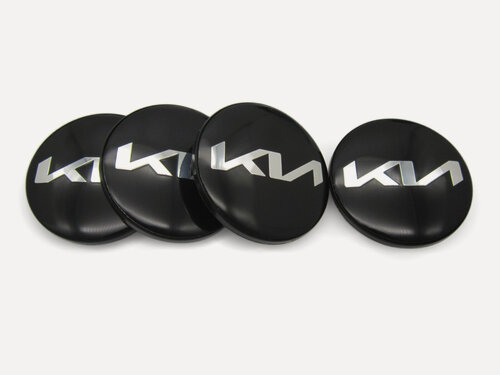 Изображение товара Колпачки, заглушки на литые диски КиК Киа новый логотип 62/55/10, комплект 4 шт.