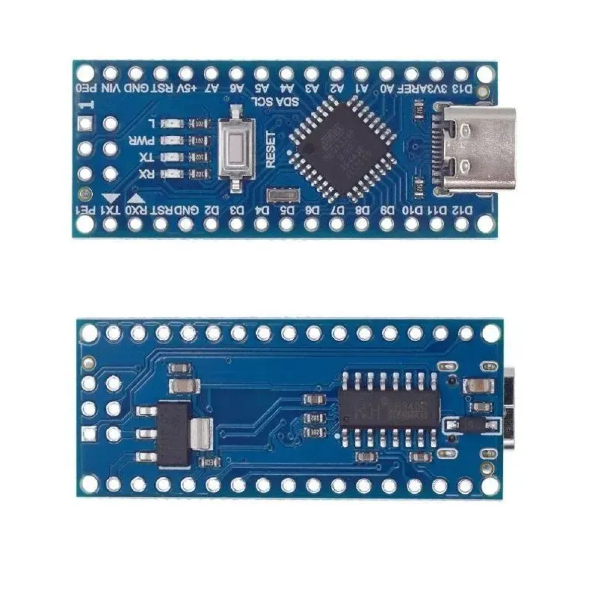 Контроллер плата Arduino Nano CH340G Type-C / Ардуино. Разъём припаян — фото 1