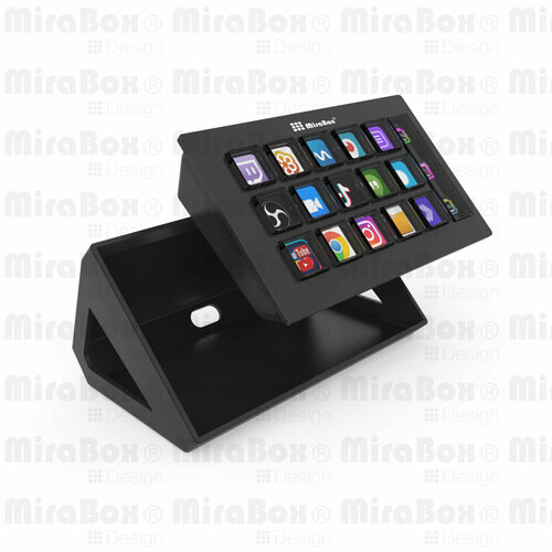 Stream deck визуальная клавиатура с макросами MiraBox HSV293S стриминг контроллер черный 5192₽