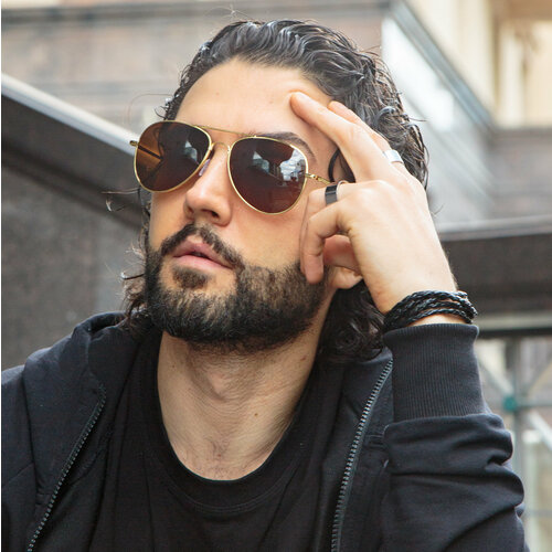 Солнцезащитные очки , коричневый