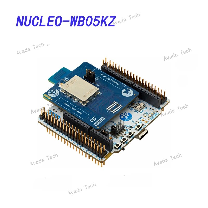 Макетная плата NUCLEO-WB05KZ STM32 Nucleo-64 RF с микроконтроллером STM32WB05KZV6 BlueNRG 192k