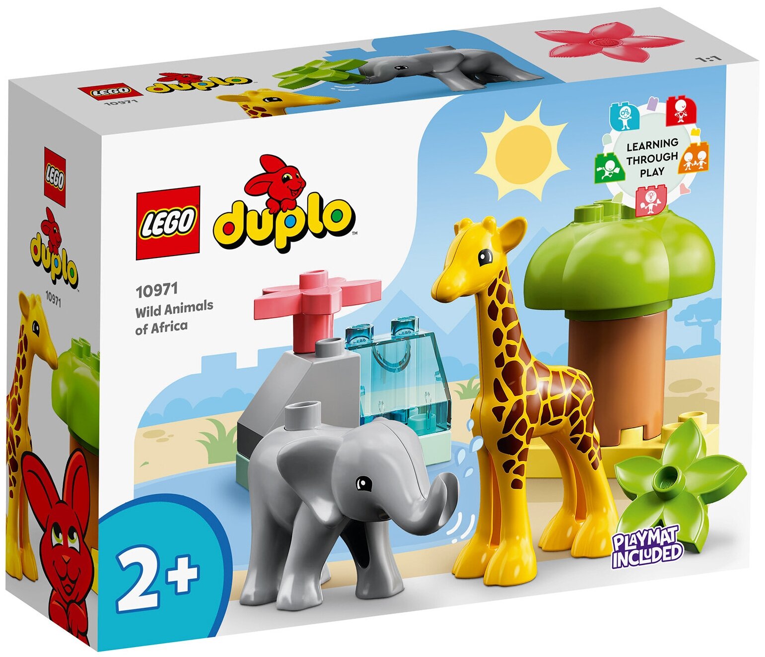 Конструктор LEGO DUPLO 10971 Дикие животные Африки/Wild Animals of Africa 10971, 10 дет.