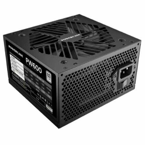 Powercase Блок питания PW600 80 Plus, ATX 2.31, 600W, APFC, DC-DC, 120mm Fan PS-600W-DC