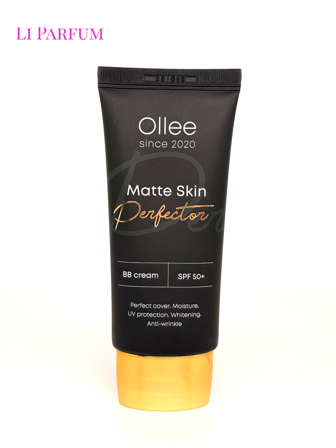 Тональный BB крем OLLEE Matte Skin, SPF 50+ Матовое покрытие, Выравнивает тон, Увлажнение, тон 1 Light, 50 мл