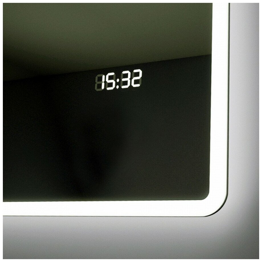 Зеркало Teymi Aina 80х80, LED подсветка, часы T20006С - фотография № 6