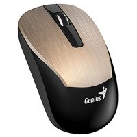 Мышь беспроводная Genius ECO-8015 золотой металлик (Gold), 2.4GHz, BlueEye 800-1600 dpi, аккумулятор NiMH