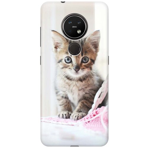 фото Gosso ультратонкий силиконовый чехол-накладка для nokia 6.2 / 7.2 с принтом "милый котенок"