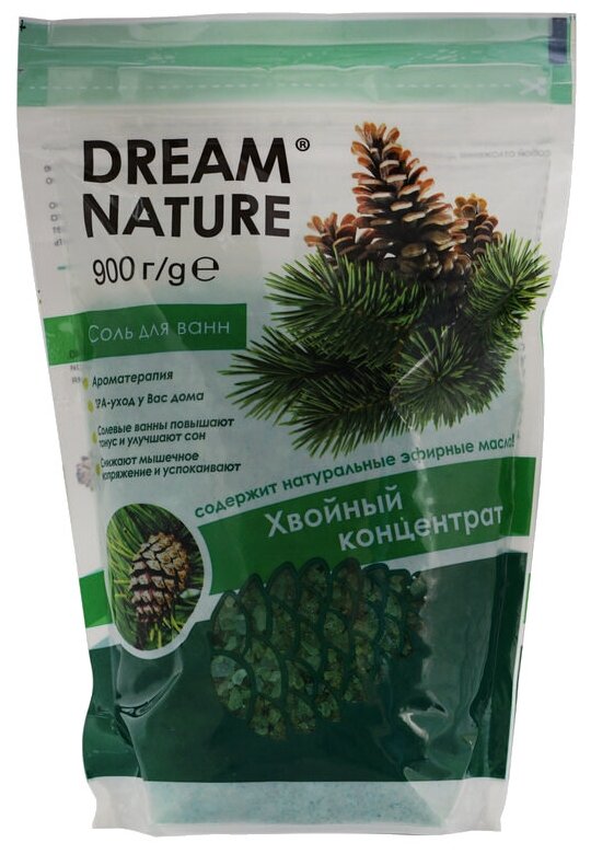 Dream Nature Соль для ванн Хвойный концентрат, 900 г