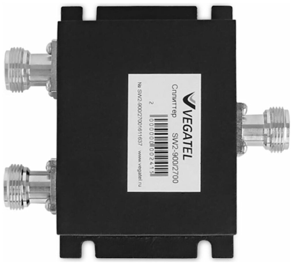 Сплиттер VEGATEL SW2 делитель сигнала для систем усиления сотовой связи