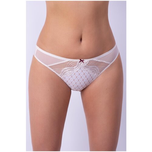 фото Milavitsa трусы танга средней посадки изысканное ожерелье, размер 102, пастэль