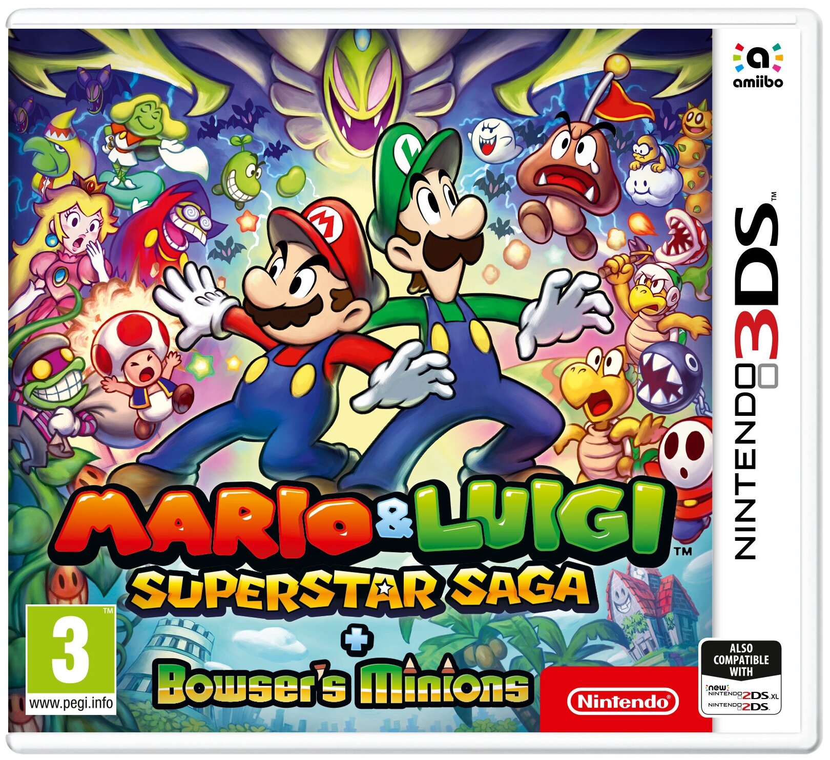 Mario and Luigi: Superstar Saga + Bowser’s Minions (Nintendo 3DS) английский язык