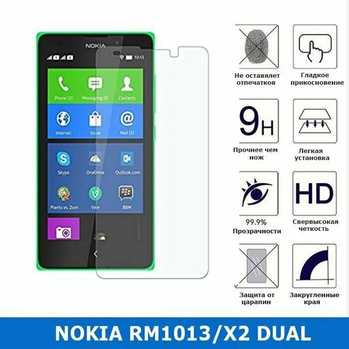 Защитное стекло для Nokia RM1013/Nokia X2 Dual(0.3 мм)