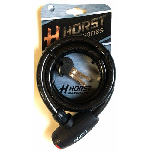 фото Замок велосипедный horst тросовый, 12х1200мм