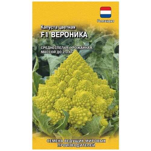 Гавриш Капуста цветная Вероника F1 штук (Голландия) Н21 , 0,3 грамма капуста цветная вероника f1 романеско 10 шт цв п