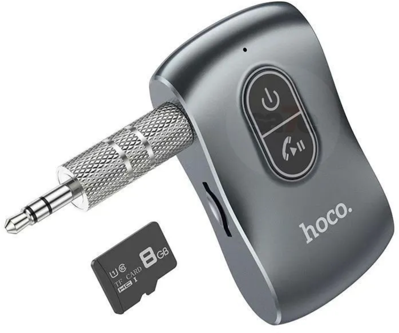 AUX Bluetooth Ресивер hoco E73 / автомобильный Bluetooth адаптер для музыки и громкой связи