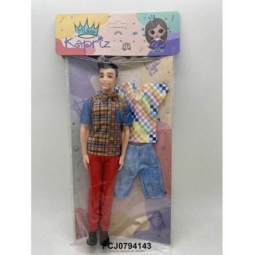 кукла мальчик тип кен подвижные детали 30 см Кукла Кен Miss Kapriz 0916AYSLY набором одежды