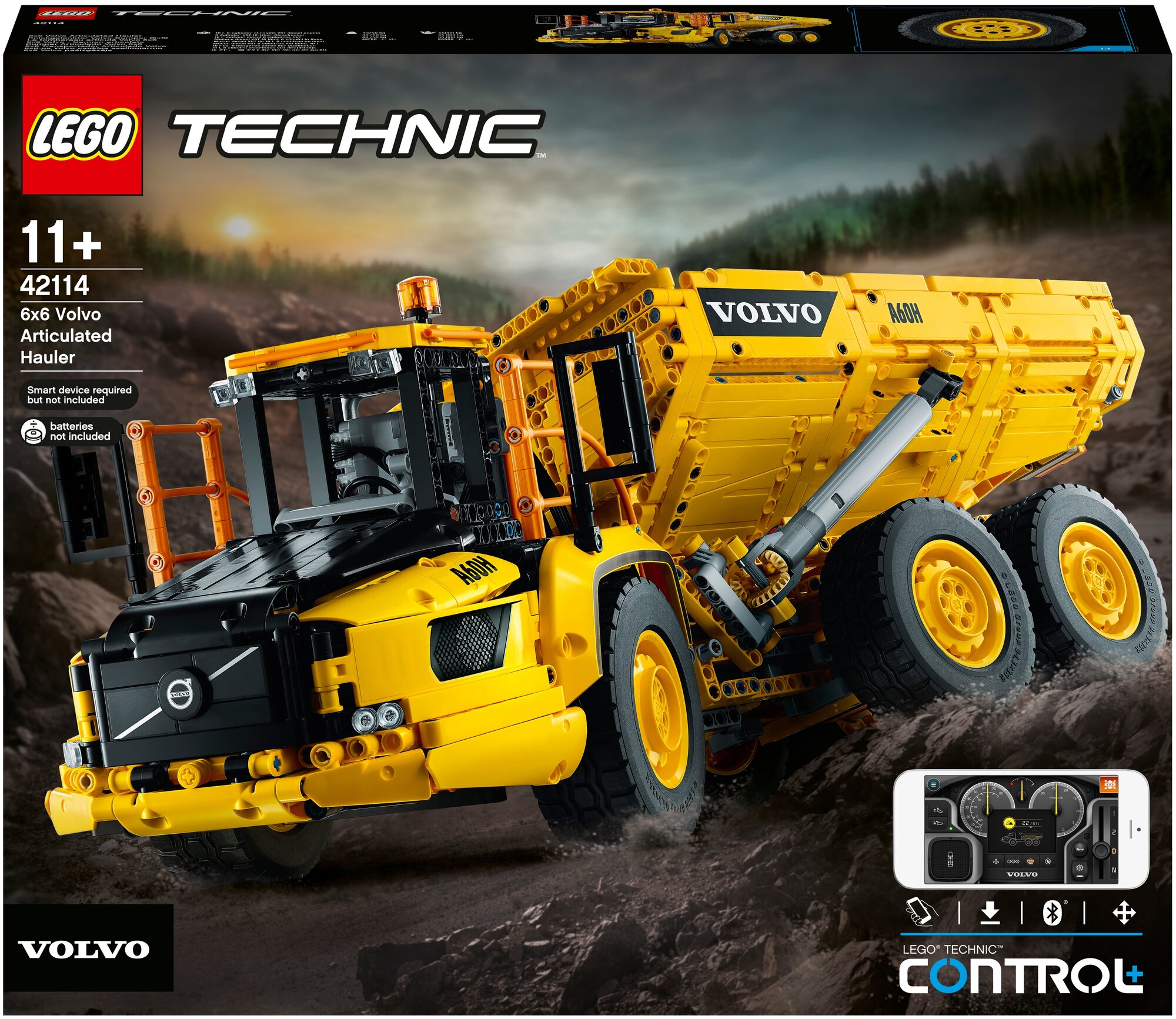 Конструктор LEGO Technic 42114 Самосвал Volvo 6х6, 2193 дет.