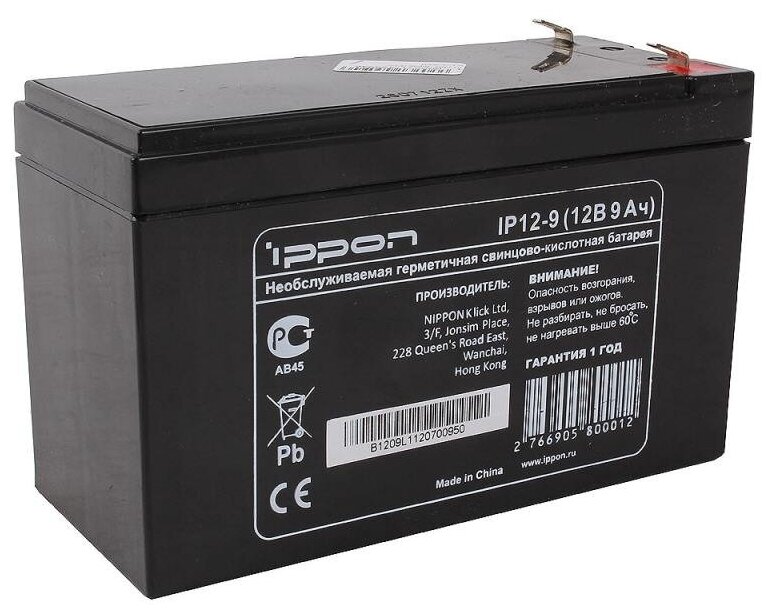 Аккумуляторная батарея Ippon IP12-9