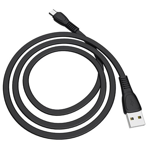 Кабель USB HOCO X40 Noah для Micro USB, 2.4А, длина 1 м, черный кабель hoco x40 noah usb micro usb 1 м 1 шт белый