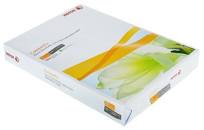 Бумага XEROX Colotech+ немелованная А3 (297 x 420 мм) 90 г/м2, 500 листов, 003R98839