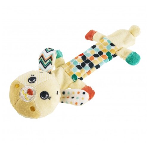 Подвесная игрушка Happy Snail Зайка Лаки (19HSF05RB), бежевый/разноцветный крепитель погремушка для новорожденного зайка лаки