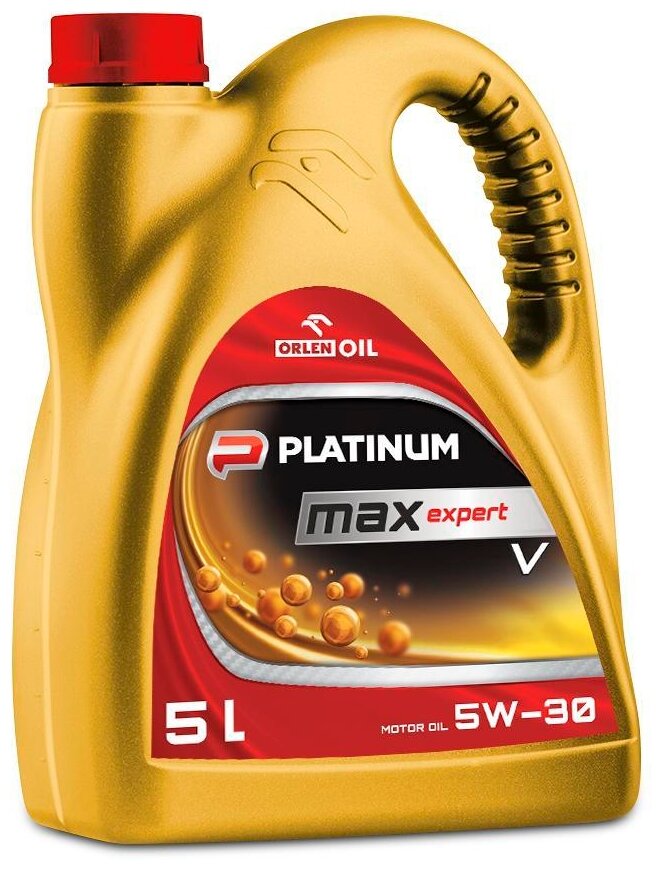 Синтетическое моторное масло Orlen Oil PLATINUM MaxExpert V 5W–30, 5 л