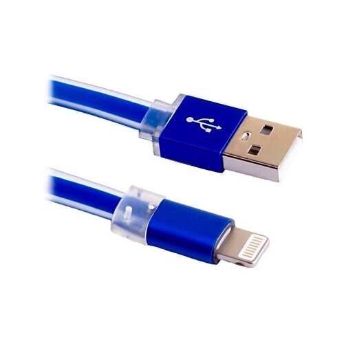 Кабель BLAST USB - Lightning (BMC-211), голубой набор из 3 штук кабель usb gembird cc usb ap1mb am apple для iphone ipod ipad 1 м черный