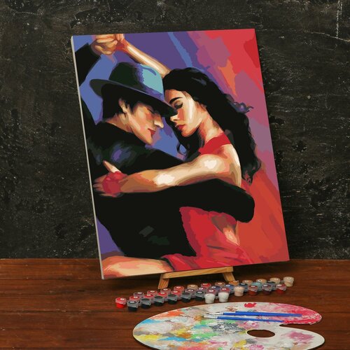 Картина по номерам на холсте с подрамником «Танго» 40х50 см картина по номерам современное танго 40х50 см