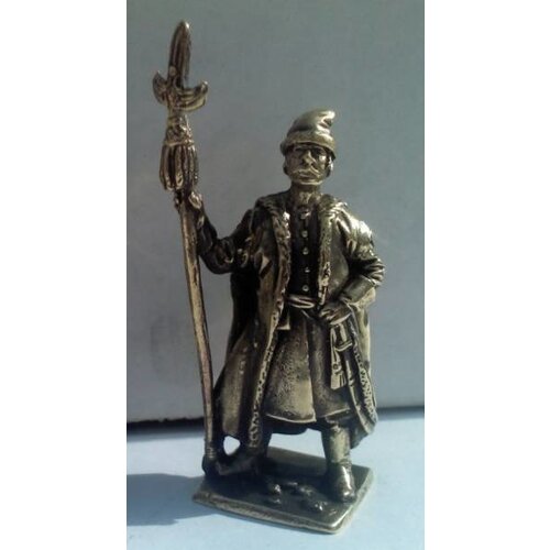 Бронзовая статуэтка Стрелец с протазаном и саблей (серия Стрельцы 17-го века)