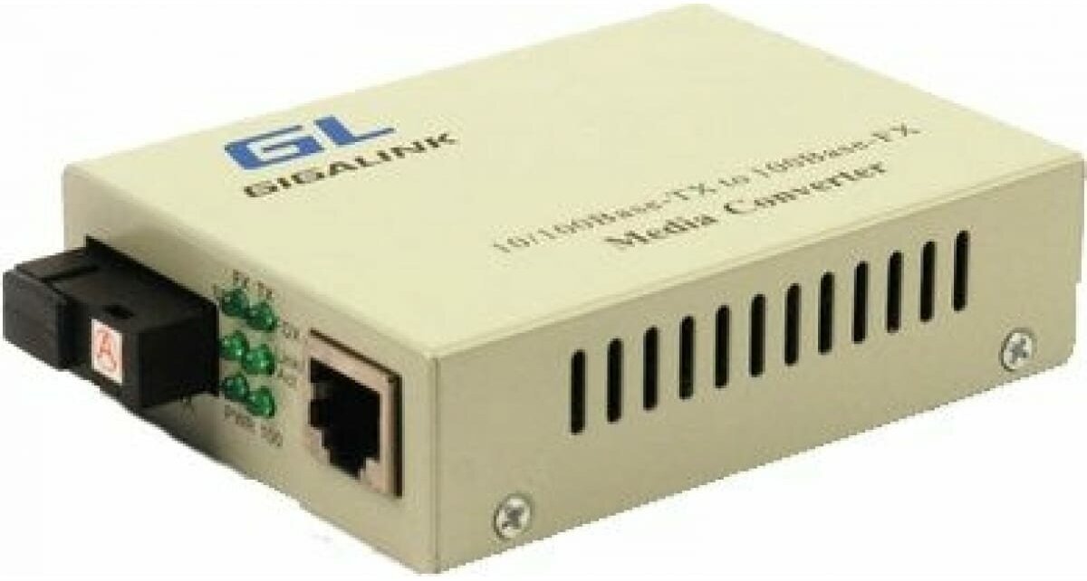 Медиаконвертер GIGALINK GL-MC-UTPF-SC1F-18SM-1550