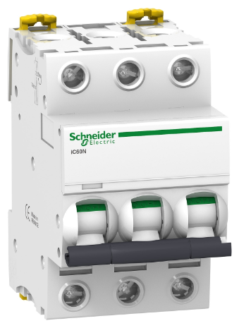 IC60N 3P 6A Автоматический выключатель 3-полюсный, 6А, 6кА (хар-ка D) Schneider Electric, A9F75306