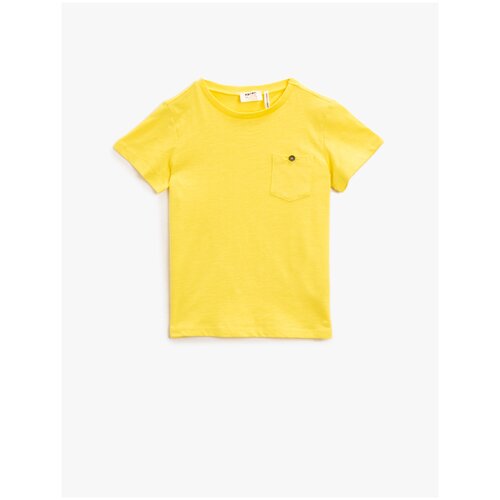 фото Футболка koton, размер 6-7 лет (116-122), 171 желтый