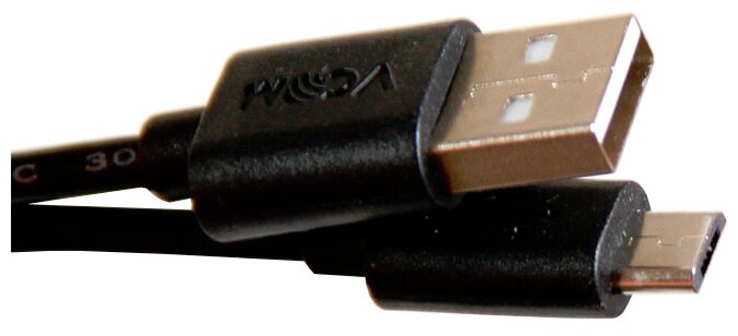 Кабель VCOM USB - microUSB (VUS6945), 1.8 м, черный VCOM Telecom - фото №1