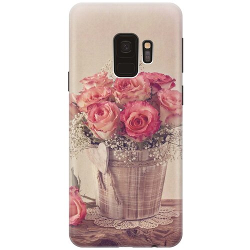 фото Re:paчехол - накладка artcolor для samsung galaxy s9 с принтом "винтажные розы"
