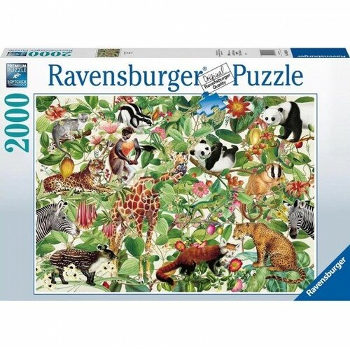 Пазл Ravensburger 2000 Джунгли, арт.16824 пазл ravensburger 2000 деталей джунгли 168248