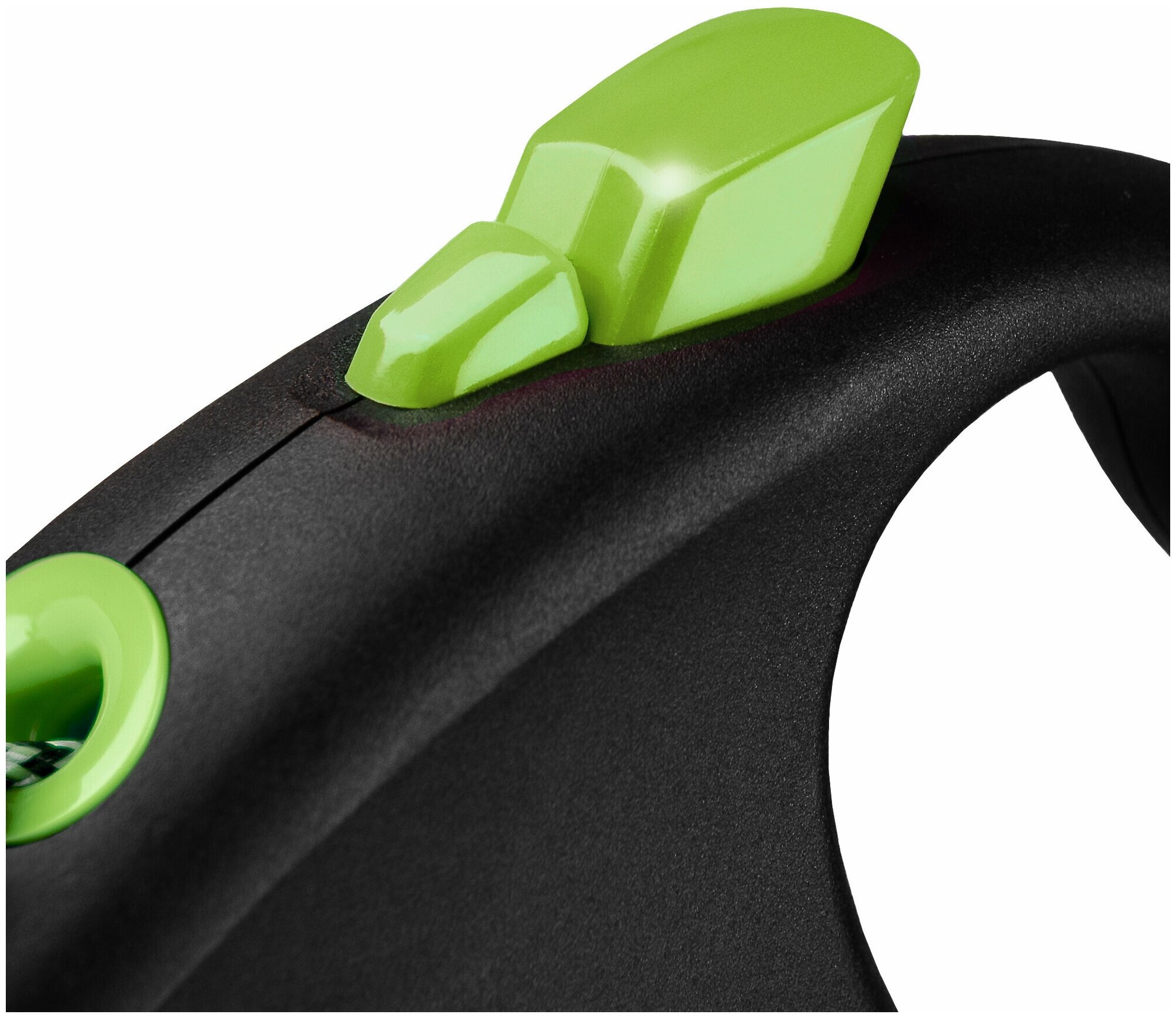 Поводок-рулетка для собак Flexi Black Design M тросовый черный/зеленый 5 м - фотография № 16