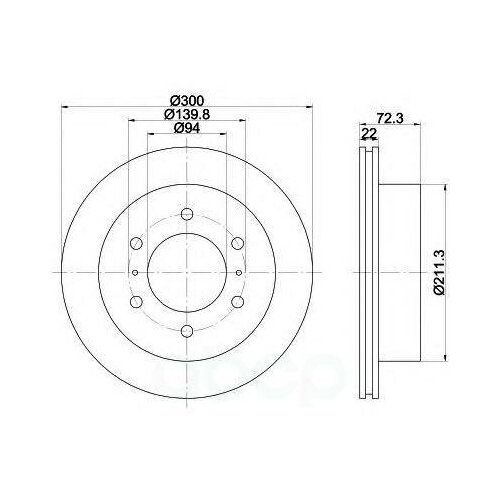 фото Диск тормозной с покрытием pro | зад прав/лев | mitsubishi pajero iv (v8_w, v9_w) 3.0 4wd 02.2007 - <=> mitsubishi pajero iv (v8_w, v9_w) 3.2 di-d 01.2010 - textar арт. 92135103