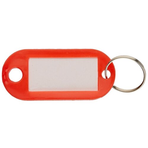 Бирка для ключей, 10 шт., красный бирка для ключей брелок bank active с кольцом пластиковая 5 цветов по 2 шт 10 шт