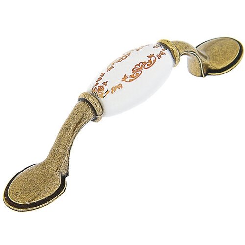 Тундра Ручка скоба Ceramics 012, 76 мм, керамическая, цвет бронза