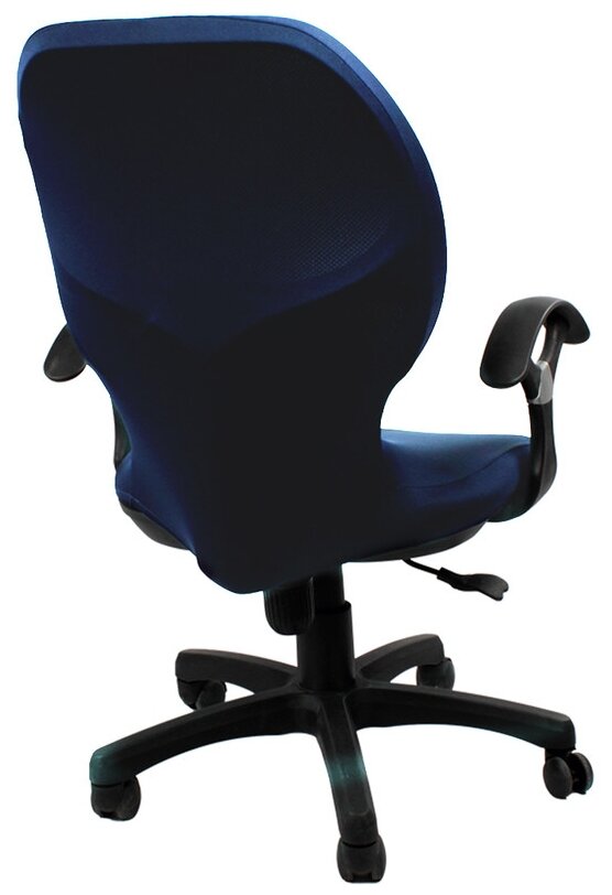 Чехол на компьютерное кресло гелеос 723, темно-синий - фотография № 2